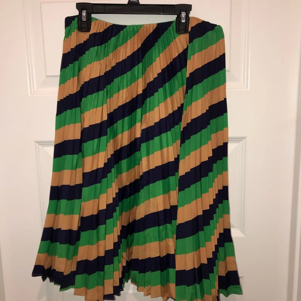 Anthropologie The Valerie Pleated Midi Skirt by Maeve Michelle Armas Edition 6 - Picture 7 of 8